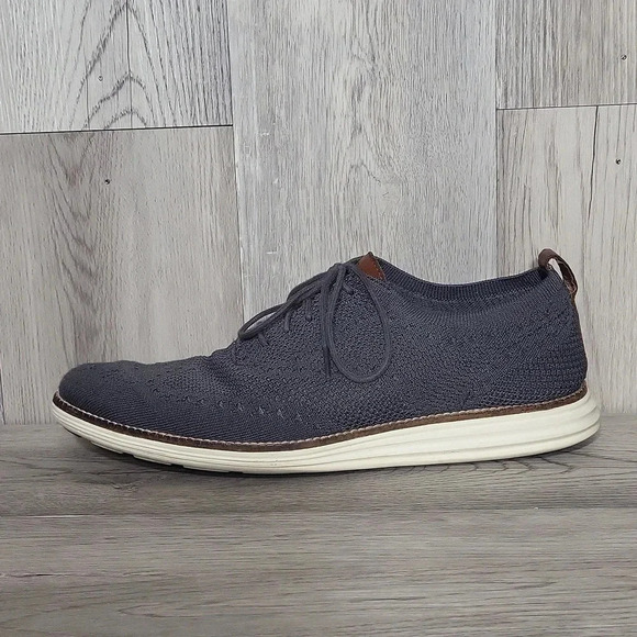 Cole Haan Original Grand Grey‎ Fabric Leather Lace Up Oxford Shoes Mens 9.5 main image 13